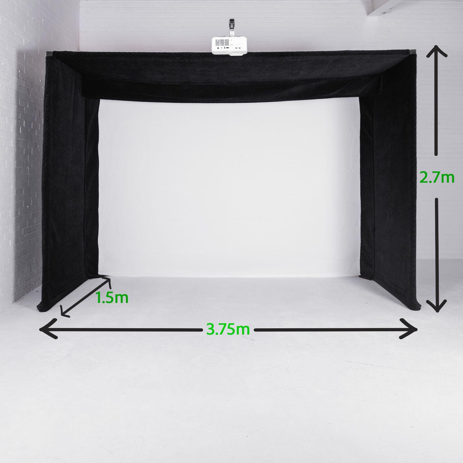 GolfBays Lux Golf Simulator Hitting Enclosure